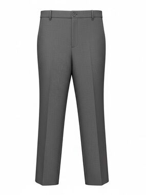Talbots Charcoal Gray Curvy Straight Leg Trousers Womens Sz 12P Office Business